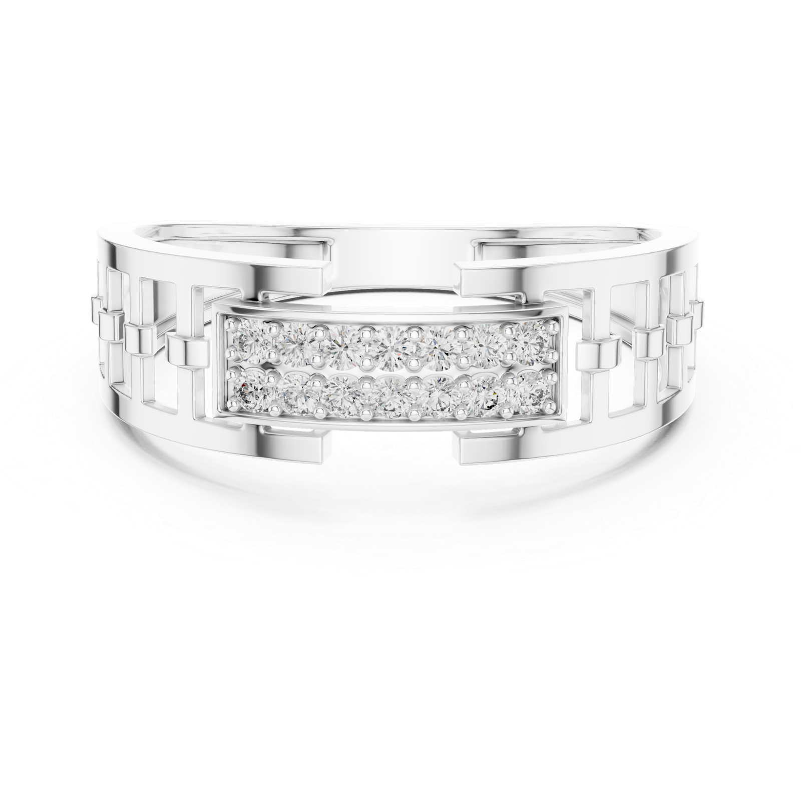 Beautiful Lab Grown Diamond Ring 0.16 Cts Round Cut Gold LR-01(10)