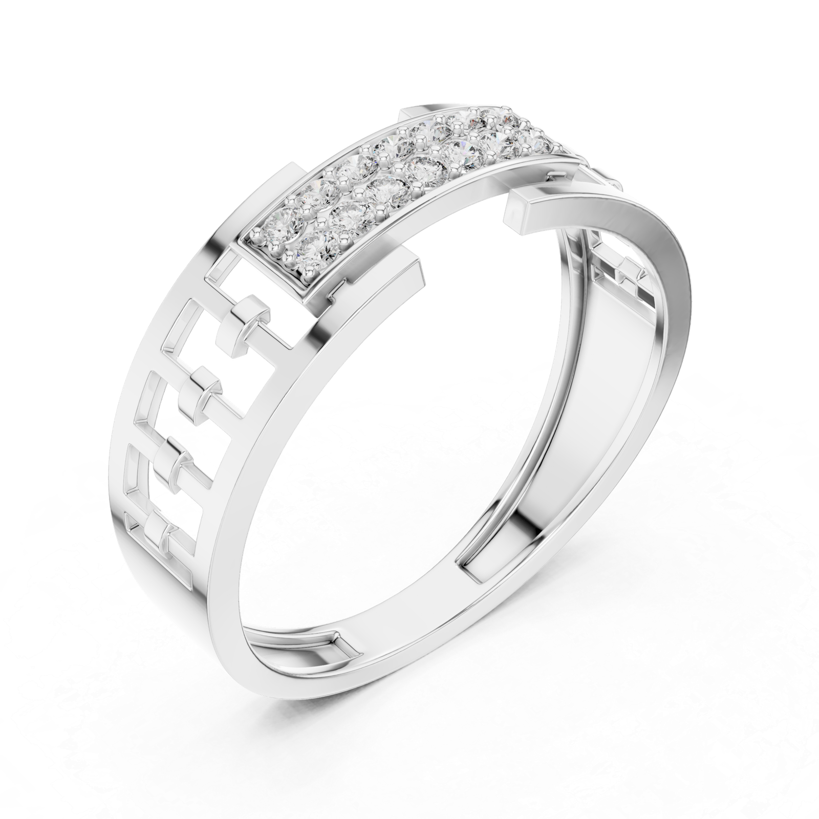 Beautiful Lab Grown Diamond Ring 0.16 Cts Round Cut Gold LR-01(10)