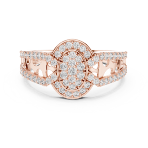 0.69 Cts Round Cut Certified Lab Grown Gold Diamond Ring LR-01(2)