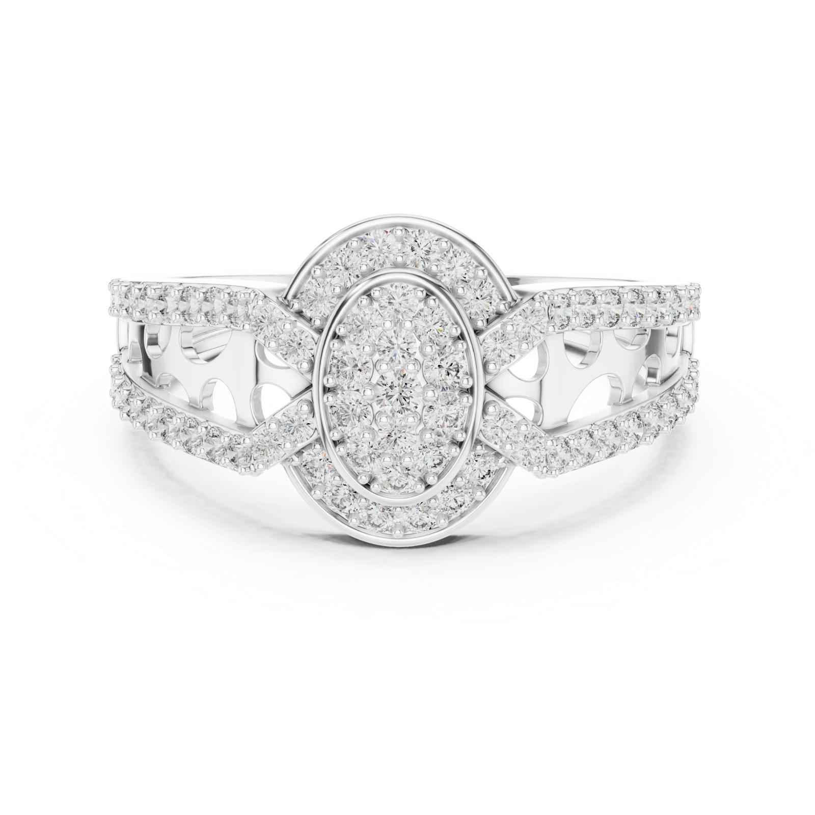 0.69 Cts Round Cut Certified Lab Grown Gold Diamond Ring LR-01(2)