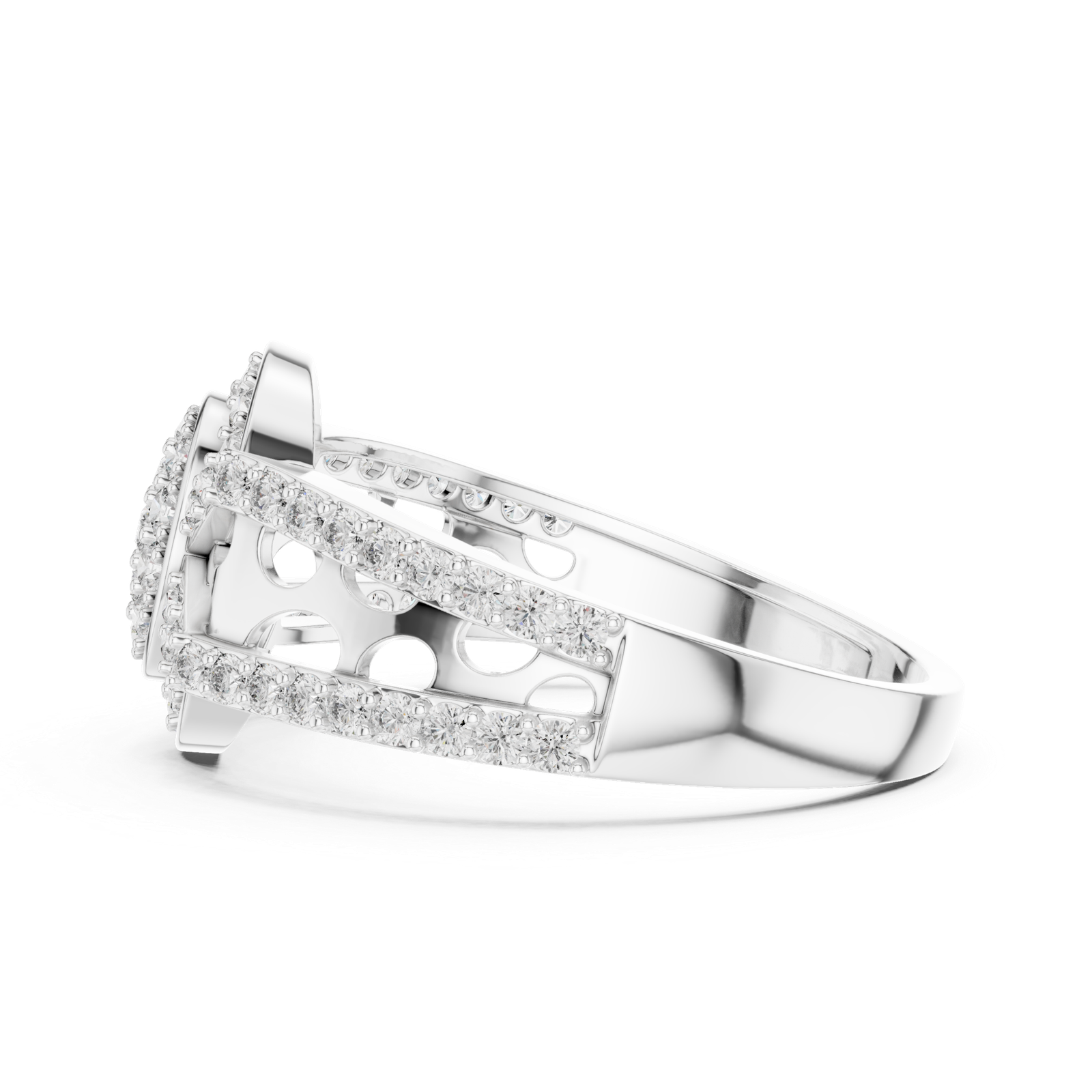 0.69 Cts Round Cut Certified Lab Grown Gold Diamond Ring LR-01(2)