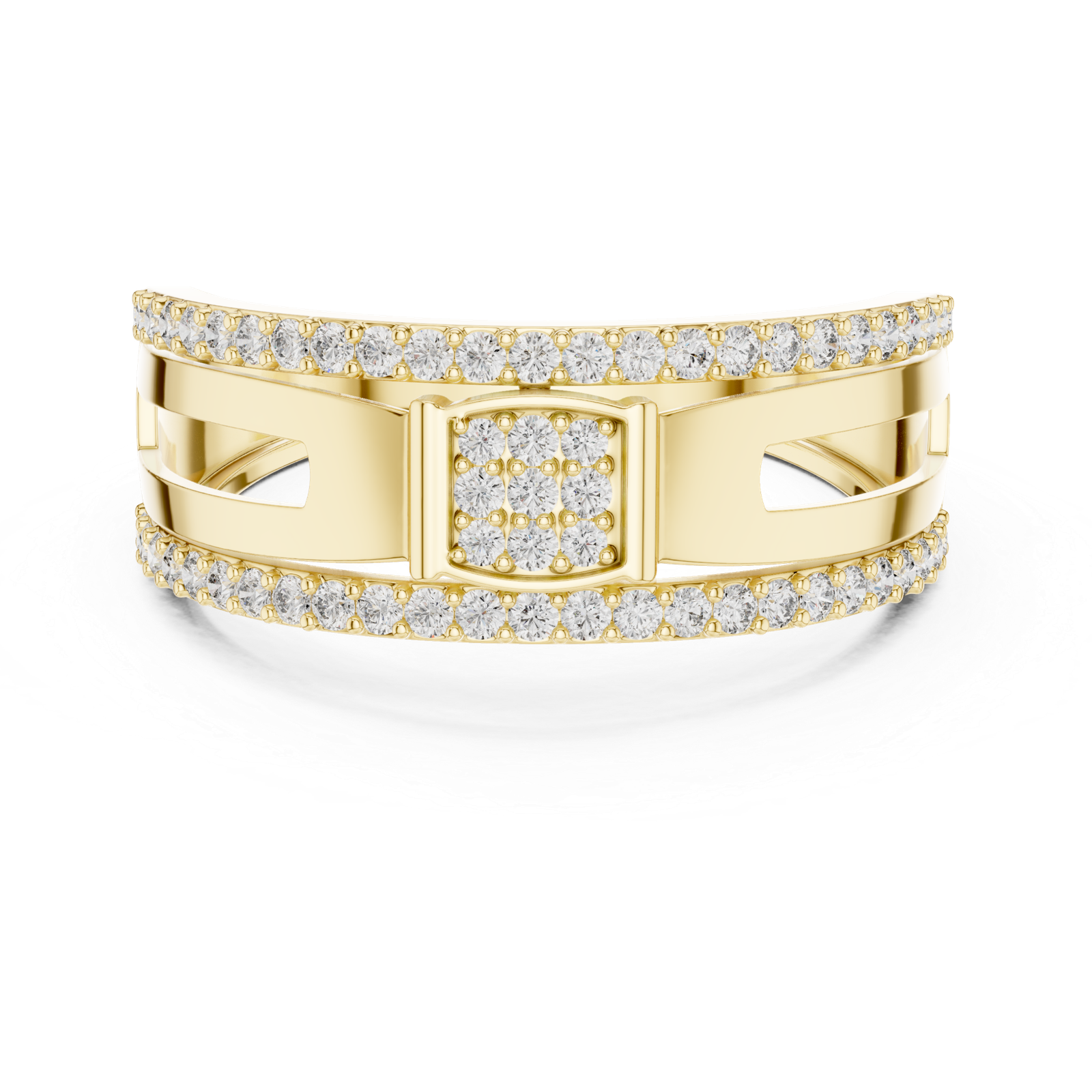 Stunning Lab Grown Diamond Gold Ring 0.46 Cts Round Cut LR-01(22)