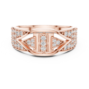 Excellent Lab Grown Diamond Gold Ring 0.61 Cts Round Cut LR-01(24)