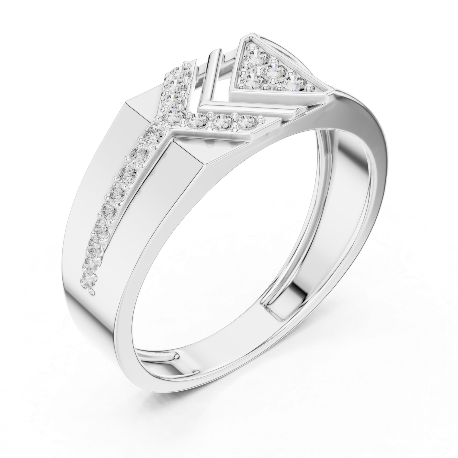 Beautiful Lab Grown Diamond Ring 0.19 Cts Round Cut Gold LR-01(26)