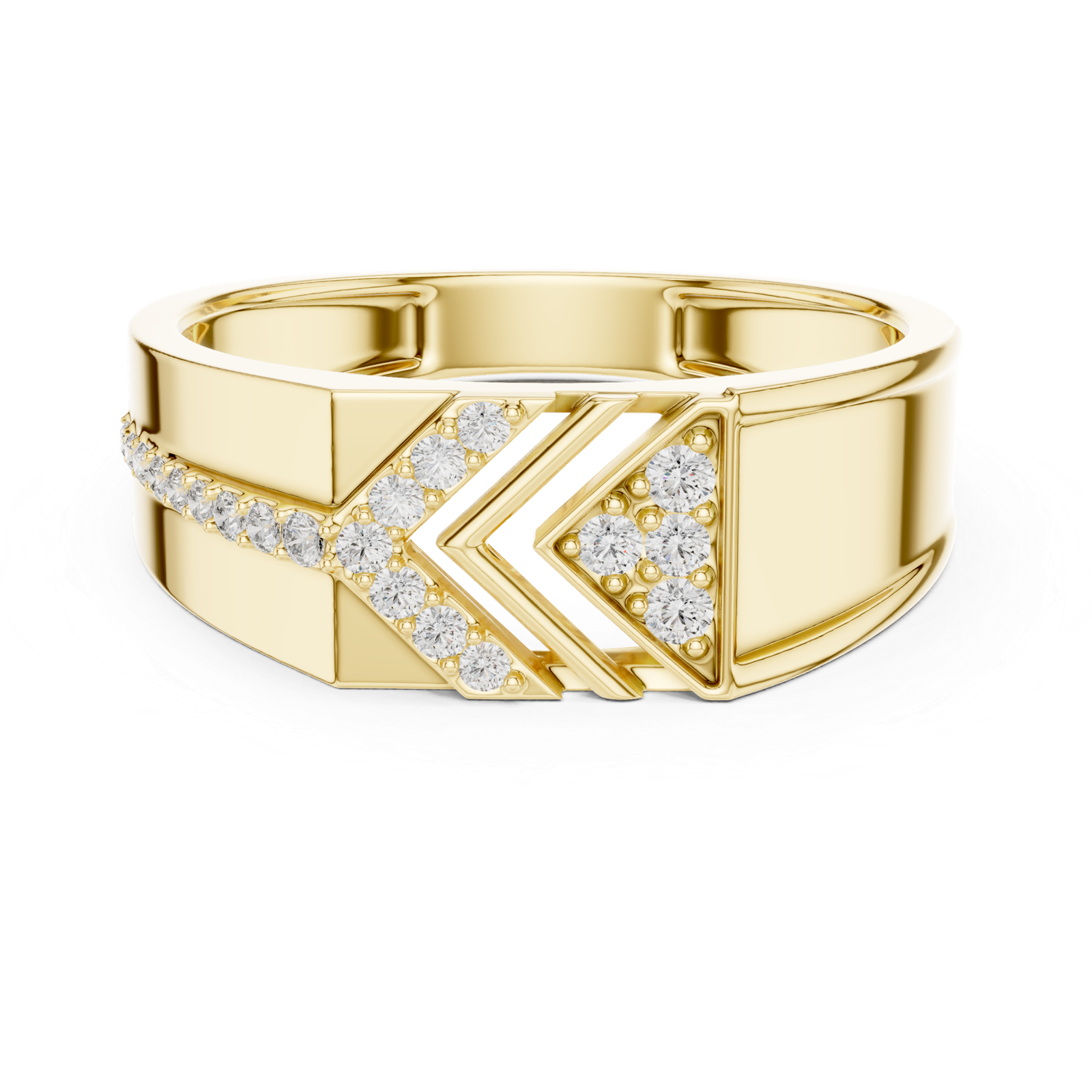 Beautiful Lab Grown Diamond Ring 0.19 Cts Round Cut Gold LR-01(26)