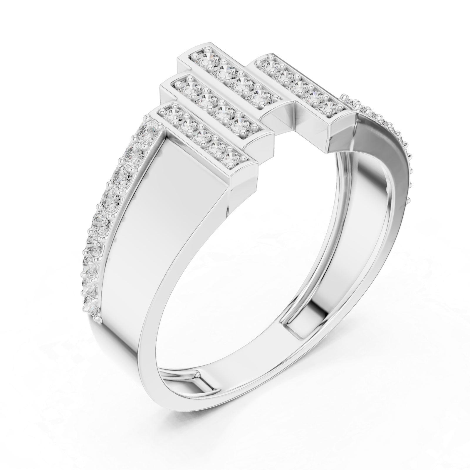 Stunning Lab Grown Diamond Gold Ring 0.38 Cts Round Cut LR-01(28)