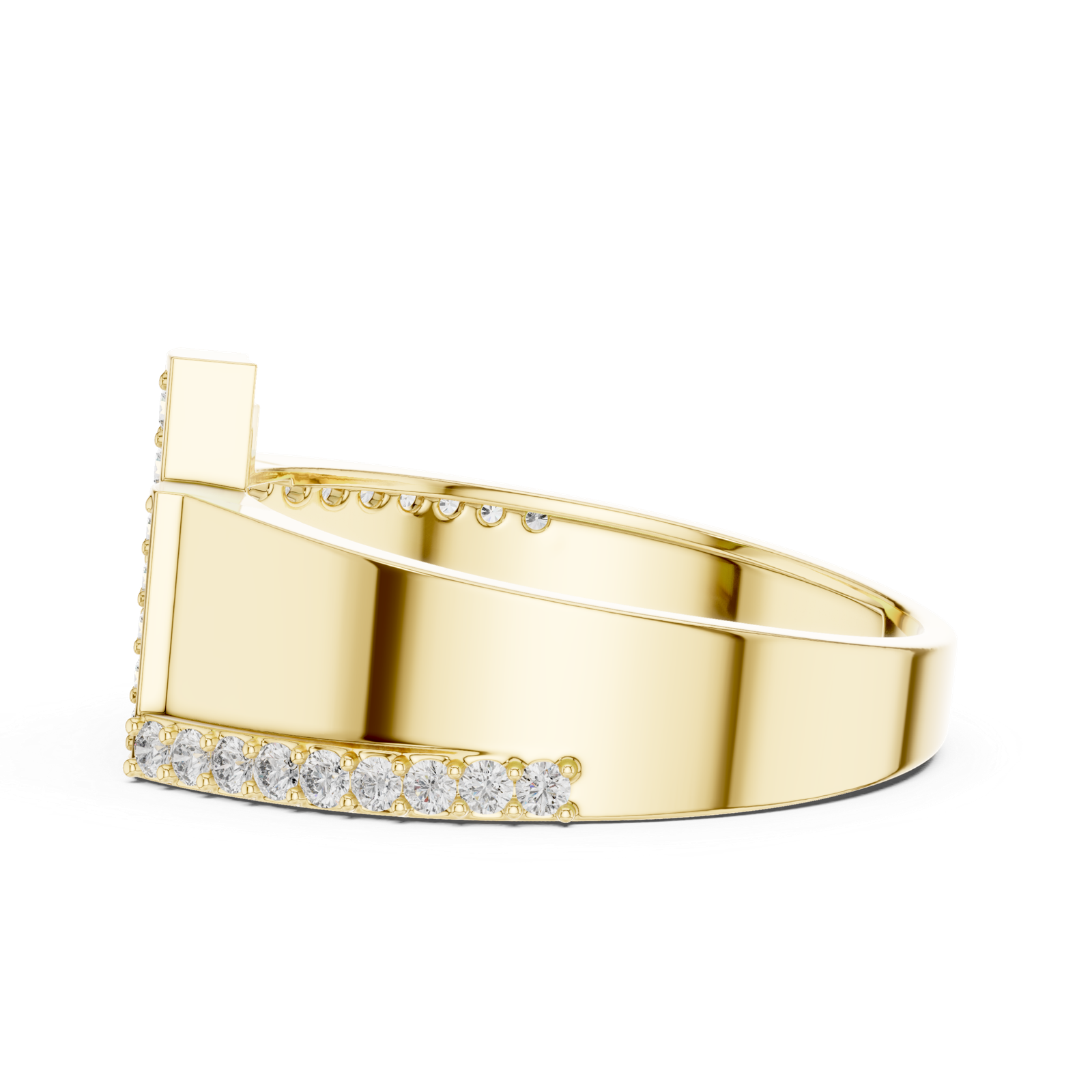 Stunning Lab Grown Diamond Gold Ring 0.38 Cts Round Cut LR-01(28) - Image 9