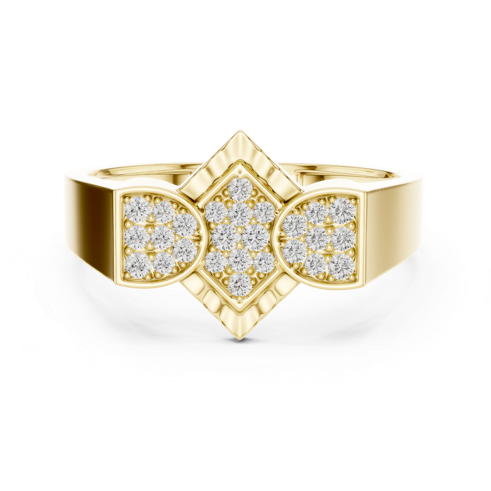 0.26 Cts Round Cut Certified Lab Grown Diamond Gold Ring LR-01(3)