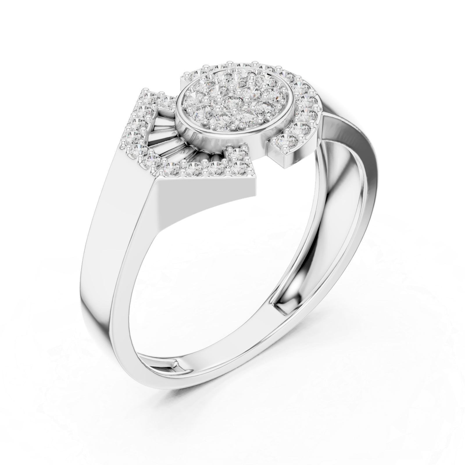Excellent 0.33 Cts Round Cut Lab Grown Gold Diamond Ring LR-01(46)