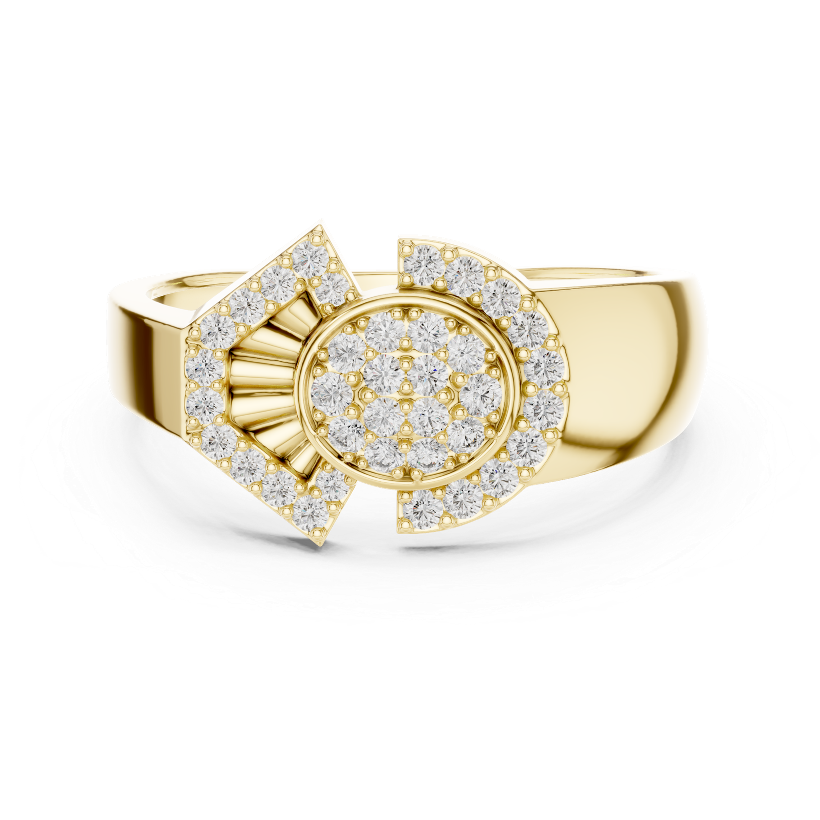 Excellent 0.33 Cts Round Cut Lab Grown Gold Diamond Ring LR-01(46)