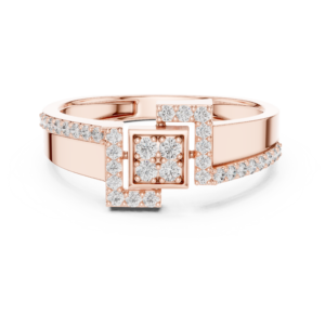 Beautiful Round Cut 0.33 Cts Lab Grown Diamond Gold Ring LR-01(48)