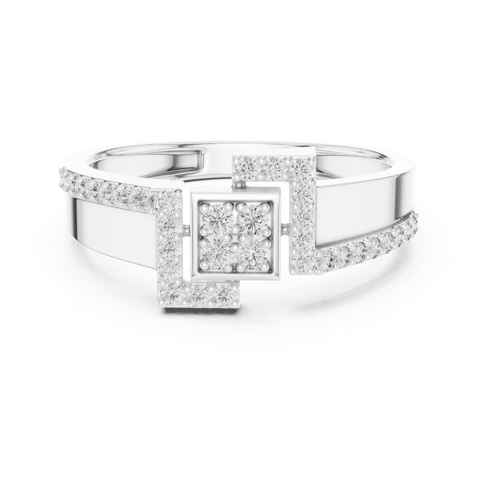 Beautiful Round Cut 0.33 Cts Lab Grown Diamond Gold Ring LR-01(48)