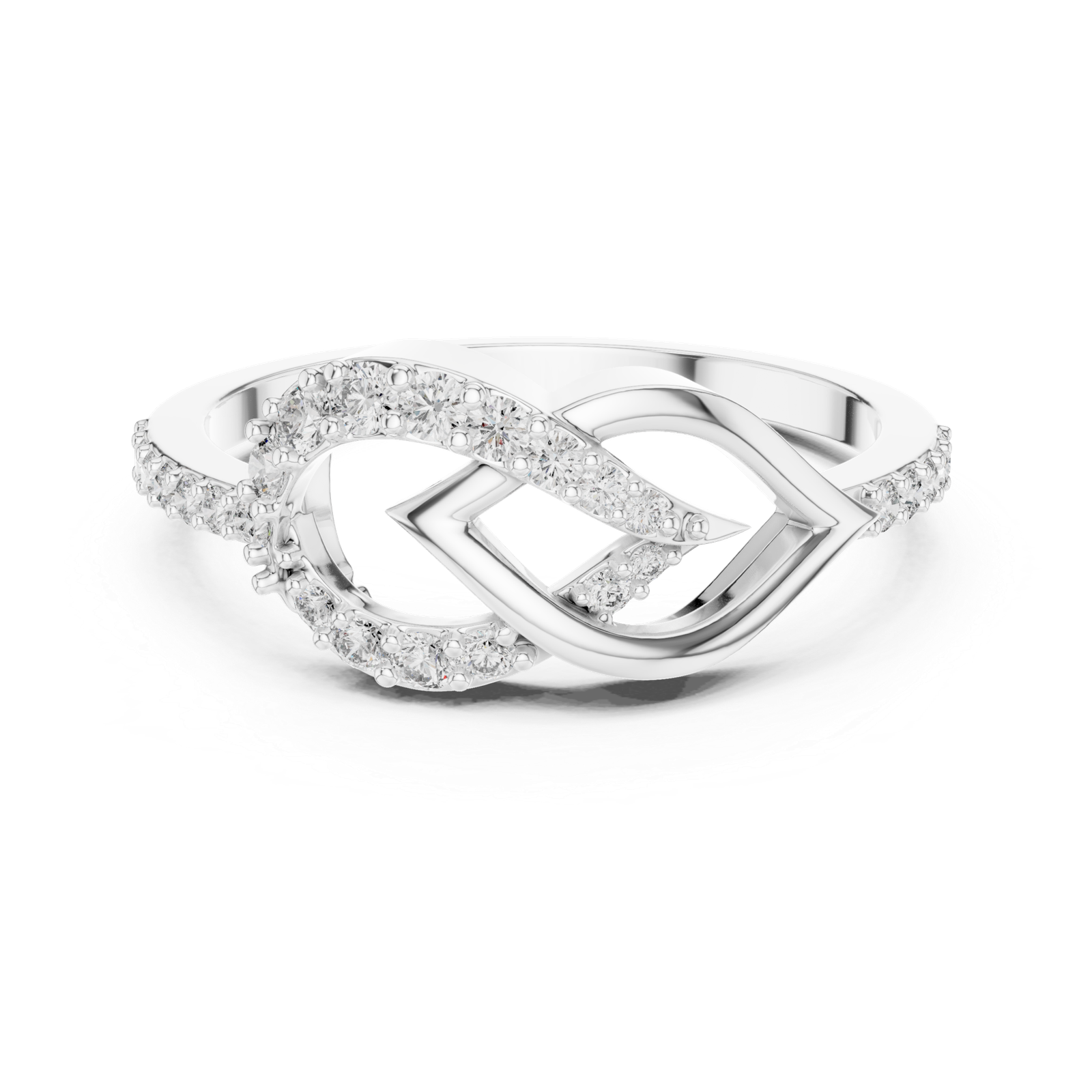 Certified 0.25 Cts Round Cut Lab Grown Gold Diamond Ring LR-01(54) - Image 9