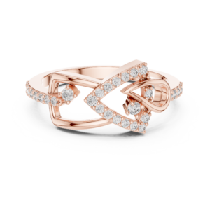 Elegant Lab Grown Diamond Gold Ring 0.23 Cts Round Cut LR-01(56)