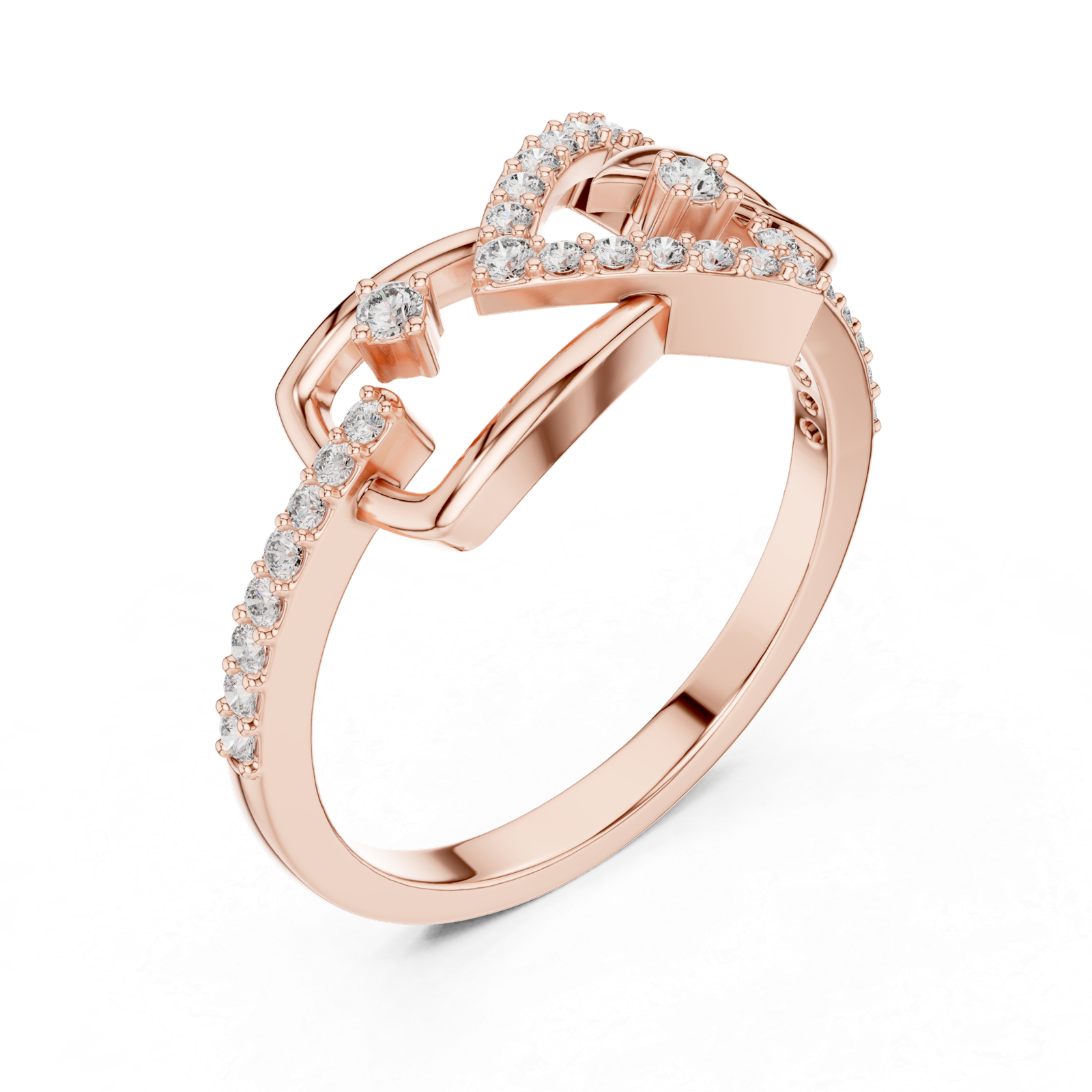 Elegant Lab Grown Diamond Gold Ring 0.23 Cts Round Cut LR-01(56)