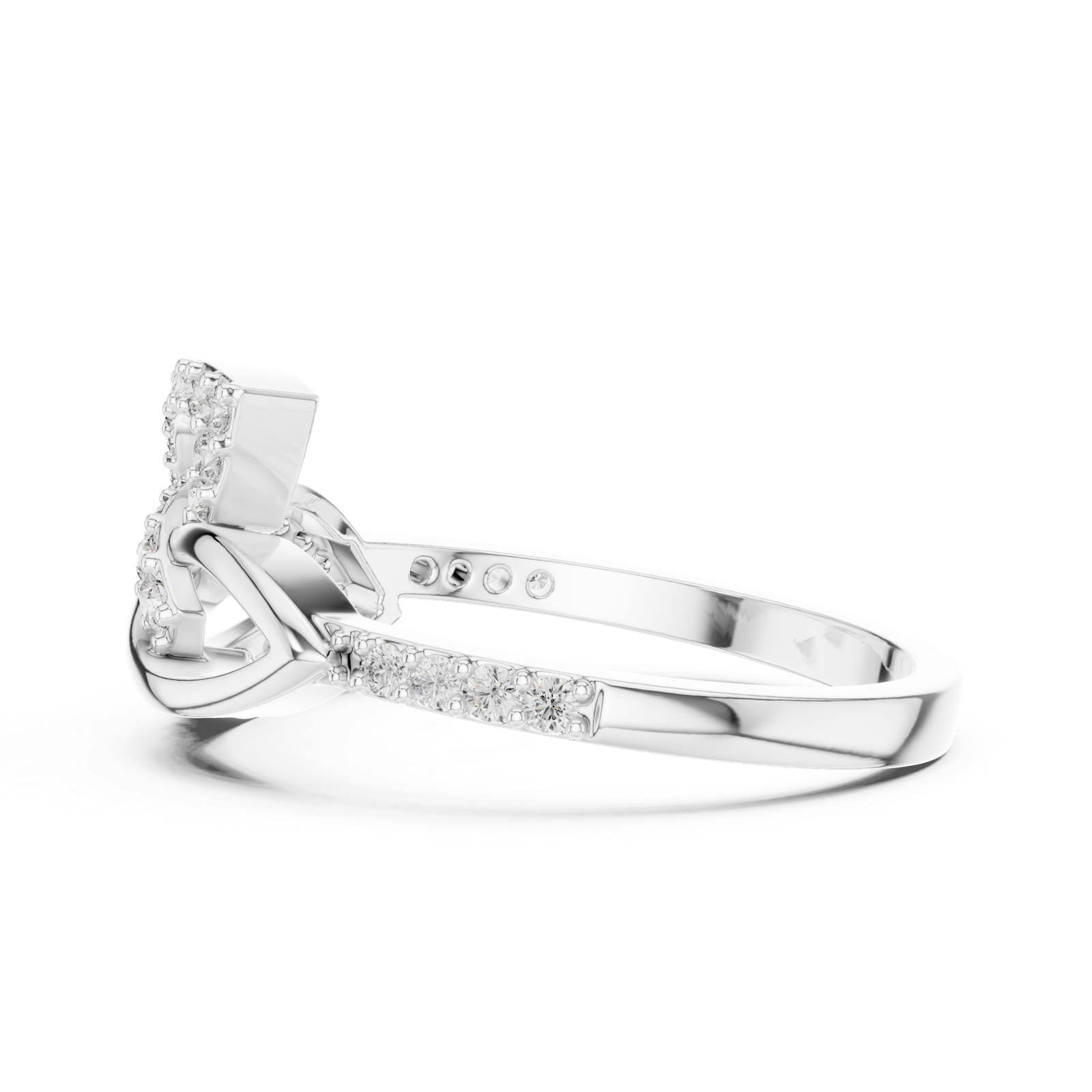 Beautiful 0.35 Cts Round Cut Lab Grown Gold Diamond Ring LR-01(64)