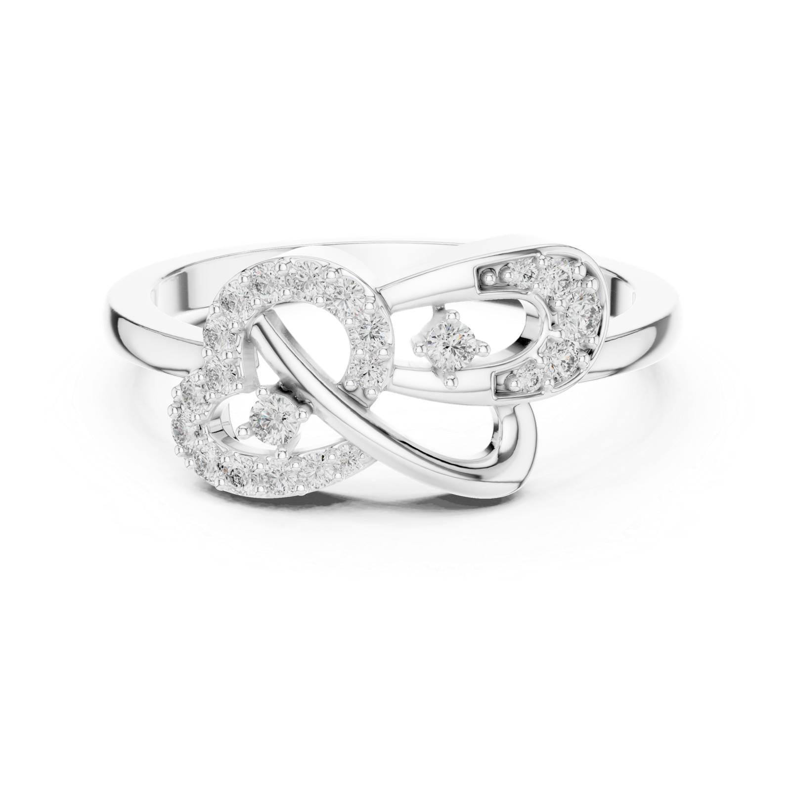 Stunning Lab Grown Diamond Gold Ring 0.18 Cts Round Cut LR-01(65)