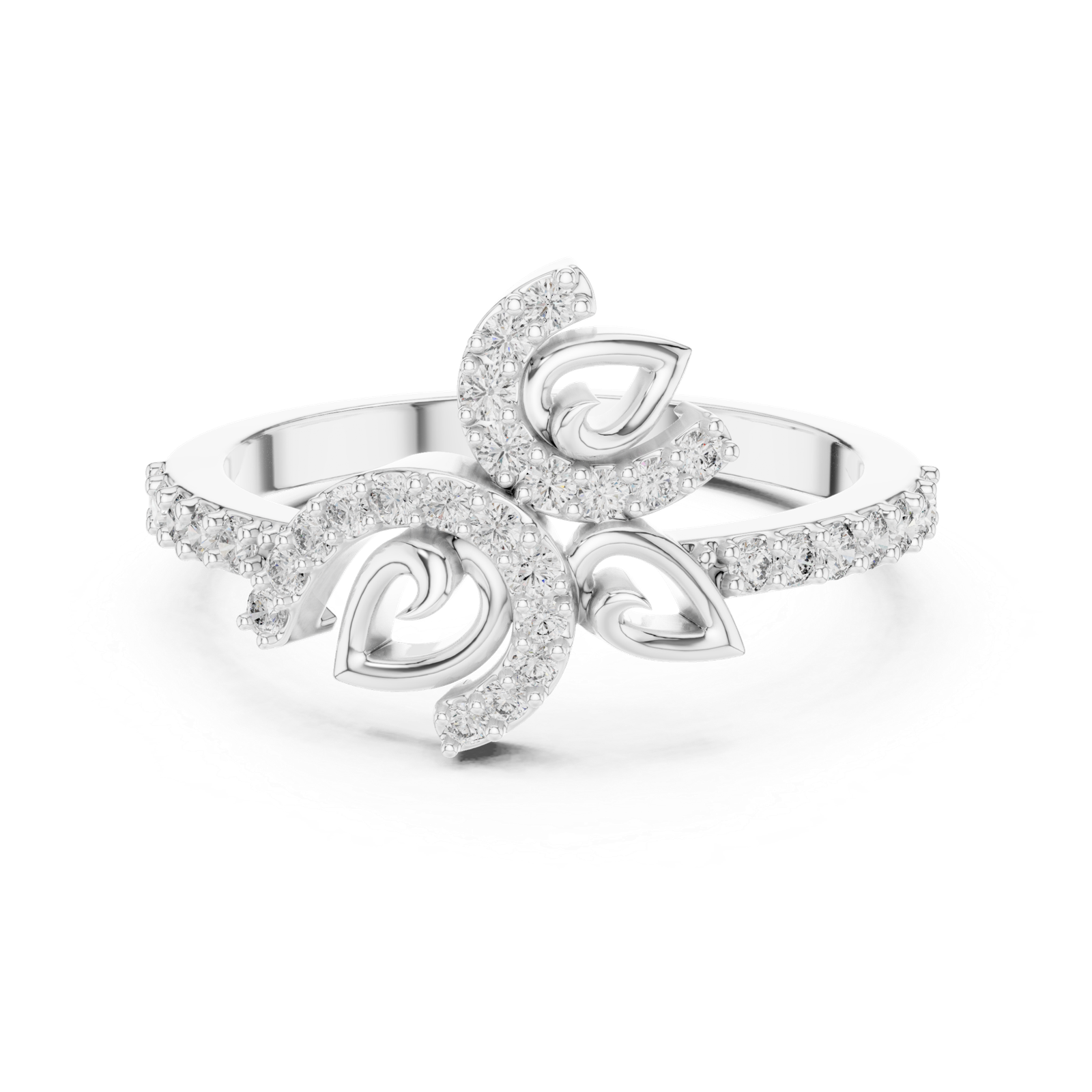 Certified 0.31 Cts Round Cut Lab Grown Gold Diamond Ring LR-01(71)