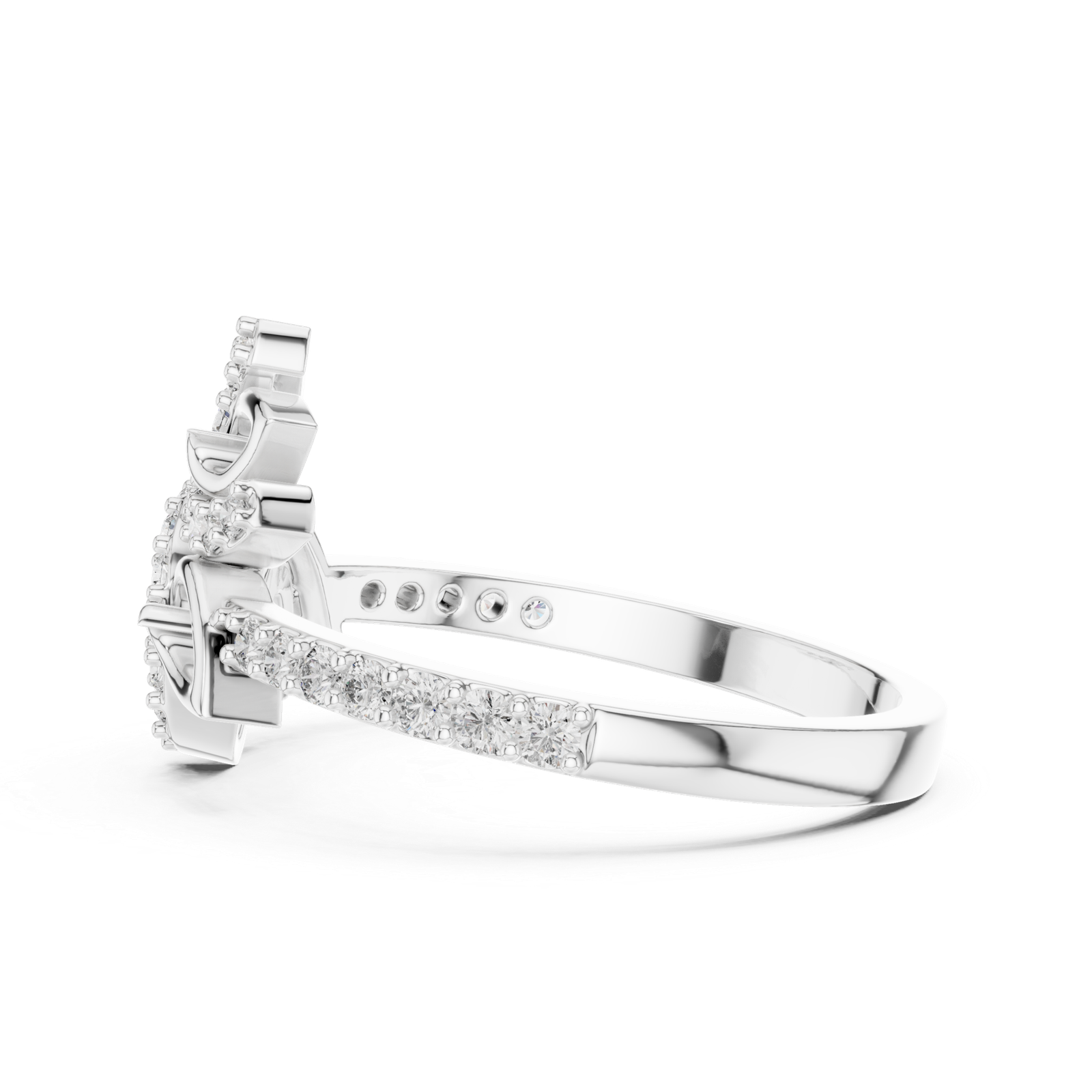 Certified 0.31 Cts Round Cut Lab Grown Gold Diamond Ring LR-01(71)