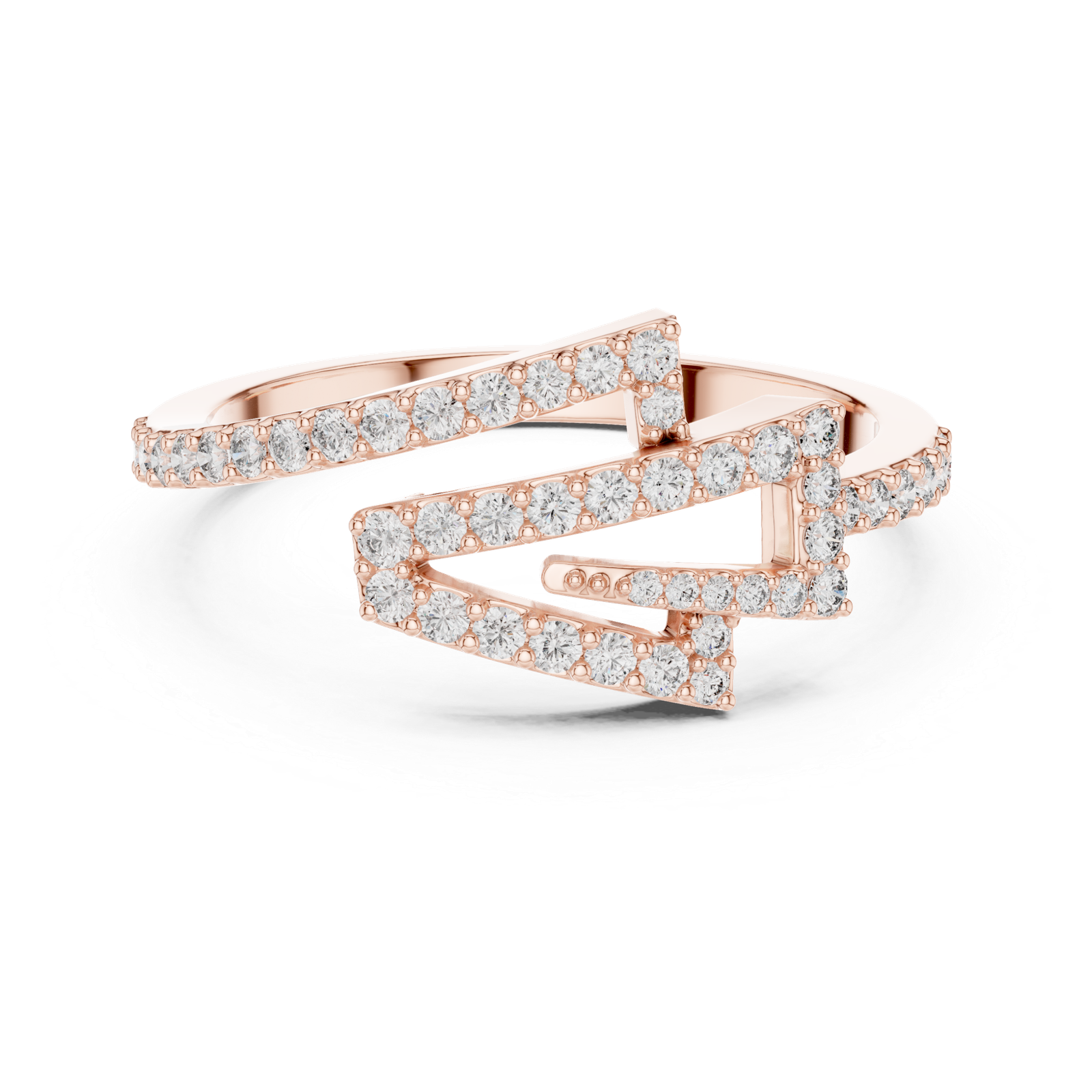 Excellent Lab Grown Diamond Gold Ring 0.34 Cts Round Cut LR-01(75)