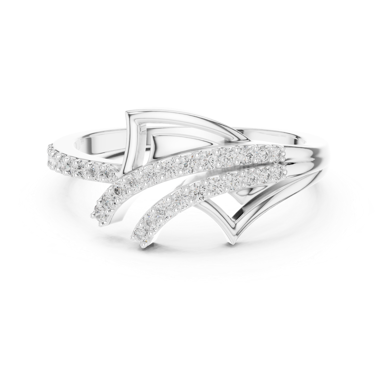 Elegant 0.22 Cts Round Cut Lab Grown Gold Diamond Ring LR-01(77)