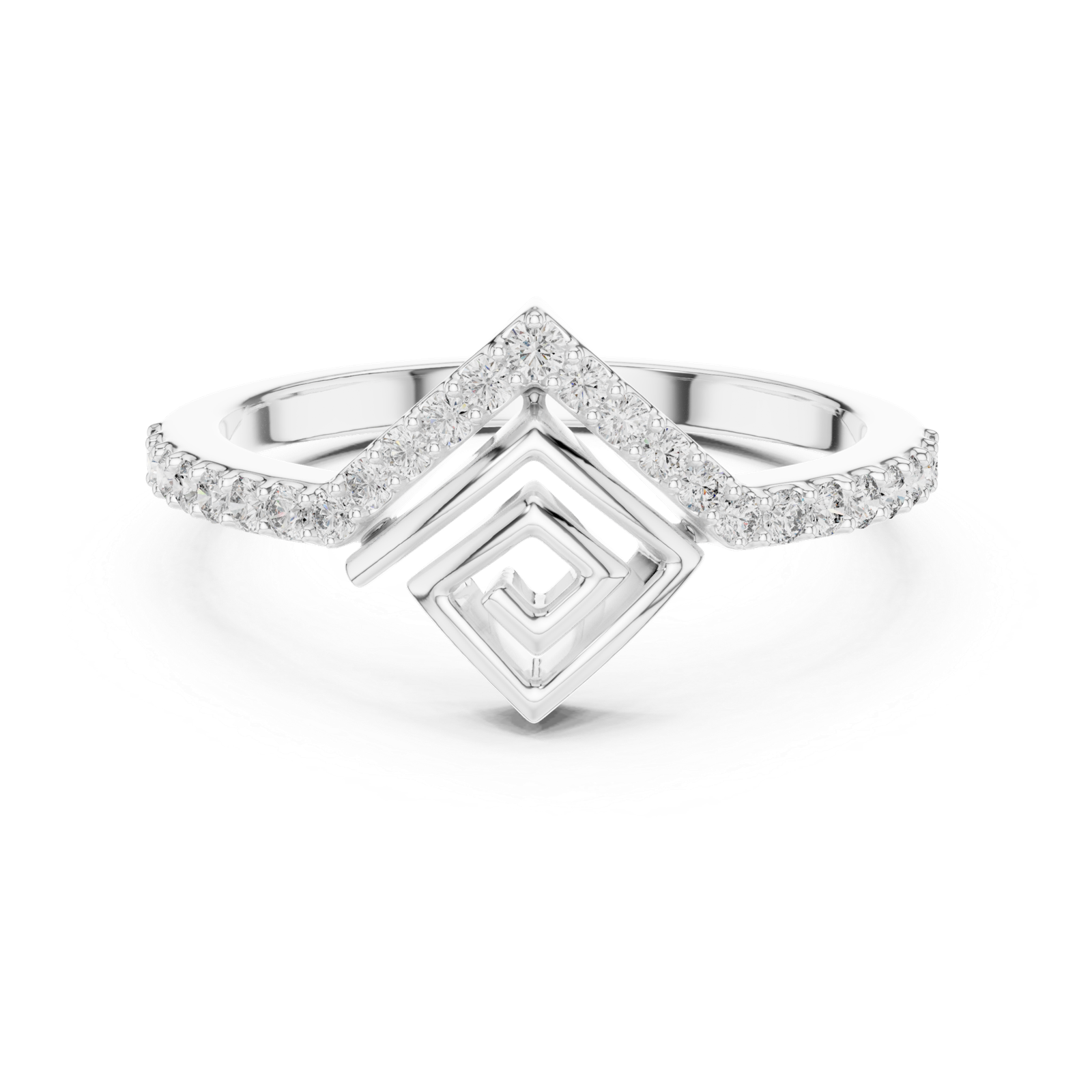 Excellent 0.23 Cts Round Cut Lab Grown Gold Diamond Ring LR-01(79)