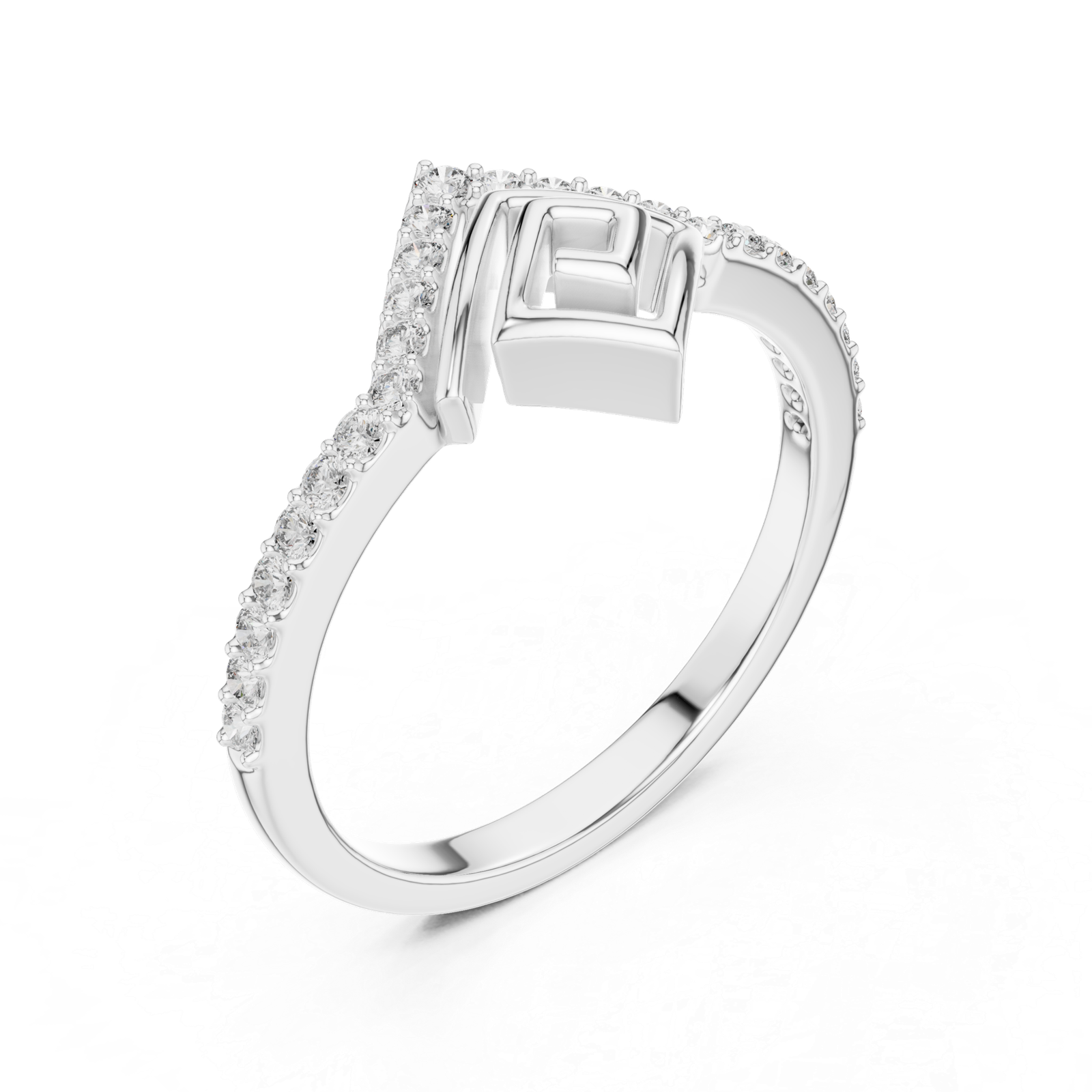Excellent 0.23 Cts Round Cut Lab Grown Gold Diamond Ring LR-01(79)