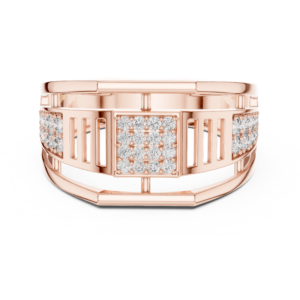 Beautiful Lab Grown Gold Diamond Ring 0.31 Cts Round Cut LR-01(8)