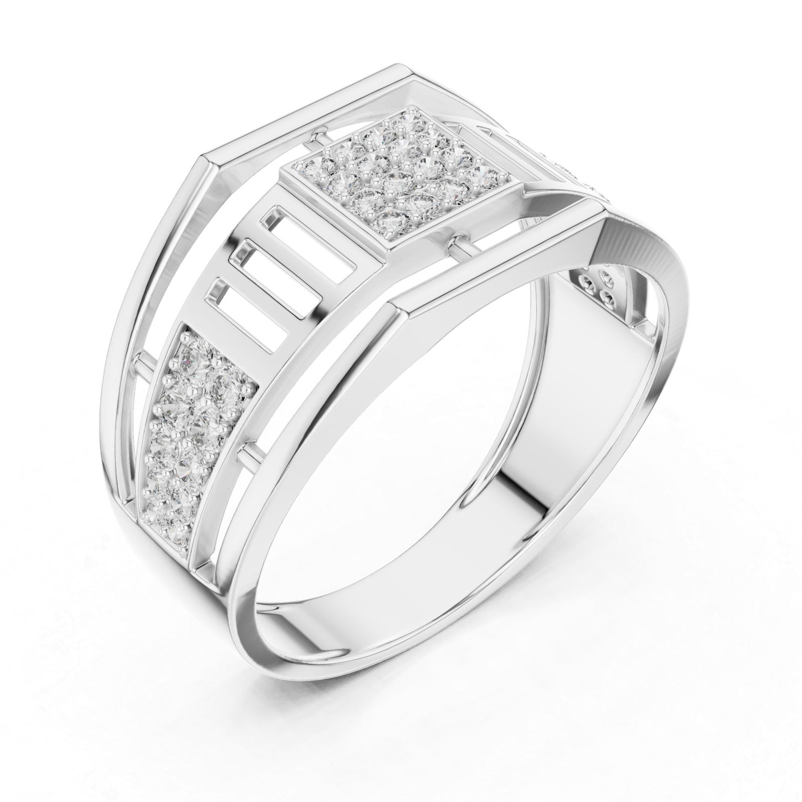 Beautiful Lab Grown Gold Diamond Ring 0.31 Cts Round Cut LR-01(8)