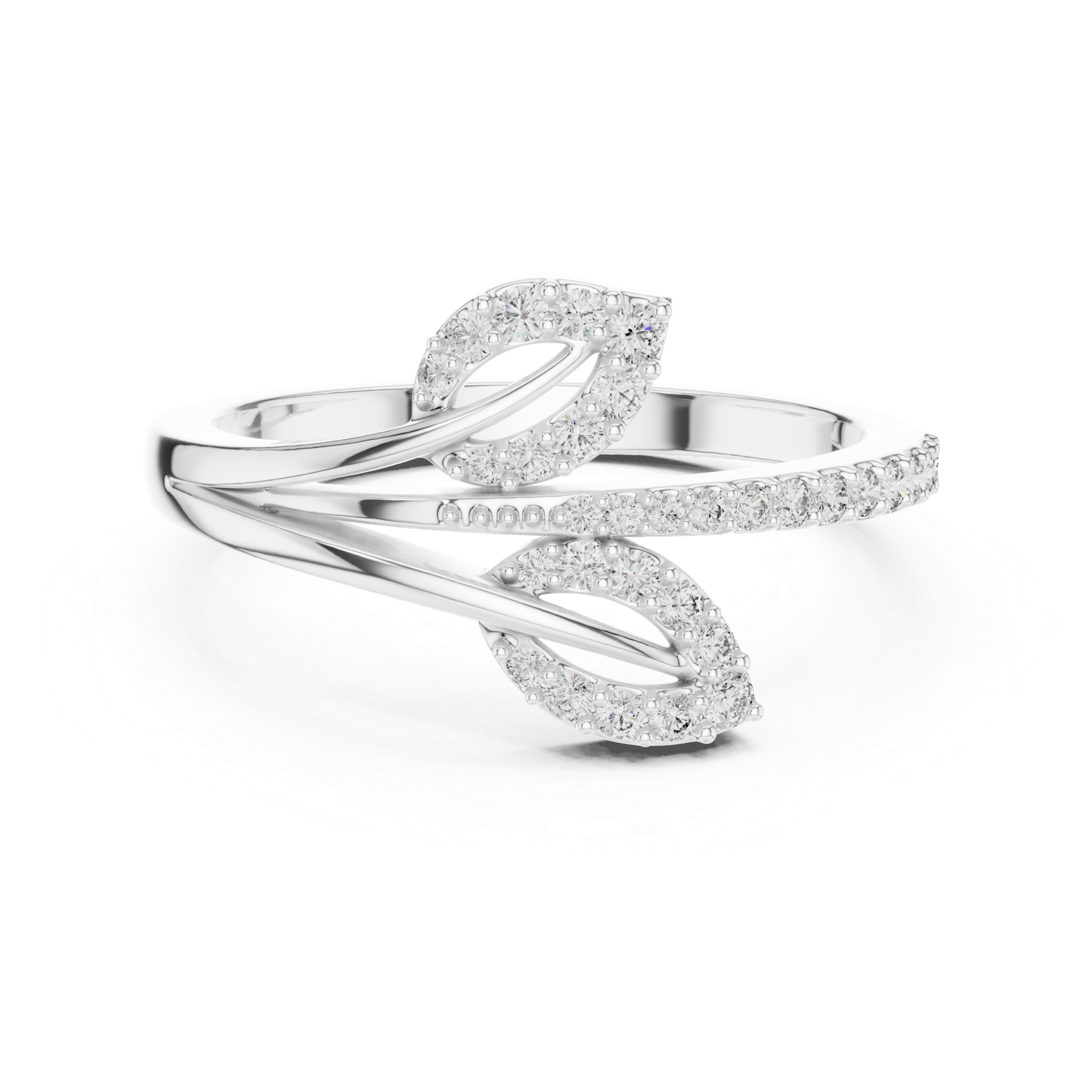 Certified Round Cut 0.23 Cts Lab Grown Diamond Gold Ring LR-01(84)