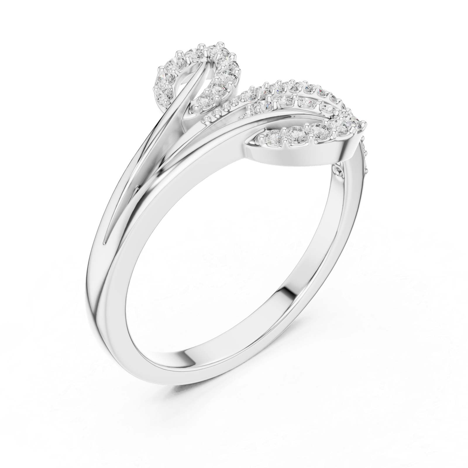 Certified Round Cut 0.23 Cts Lab Grown Diamond Gold Ring LR-01(84)