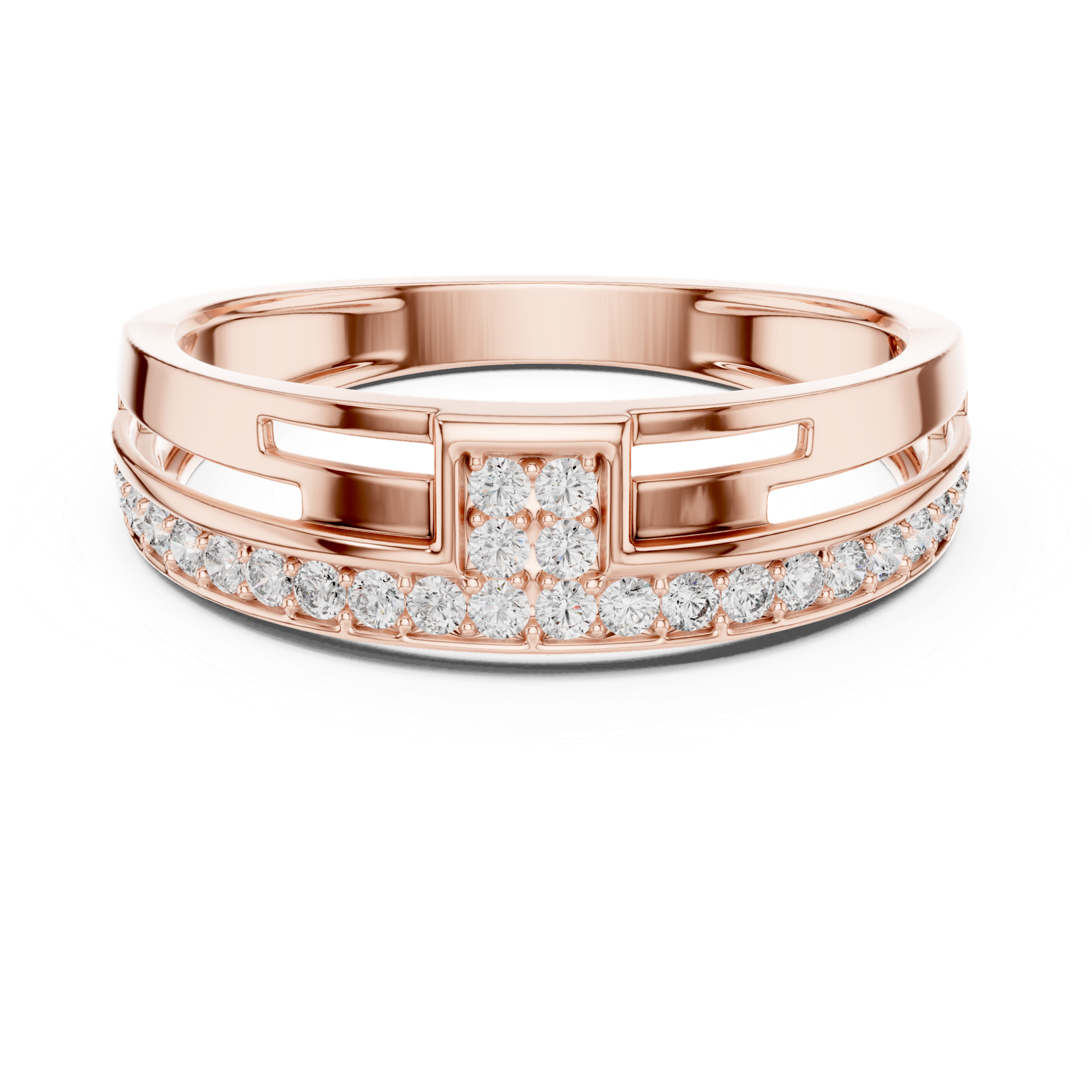 0.31 Cts Round Cut Certified Lab Grown Gold Diamond Ring LR-01(9)