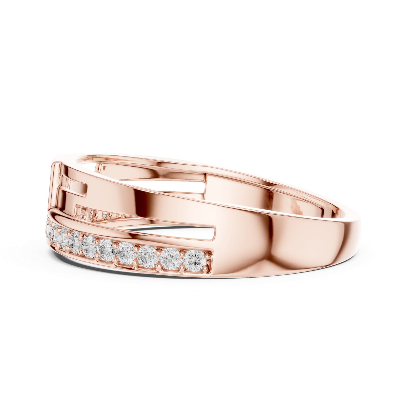 0.31 Cts Round Cut Certified Lab Grown Gold Diamond Ring LR-01(9)