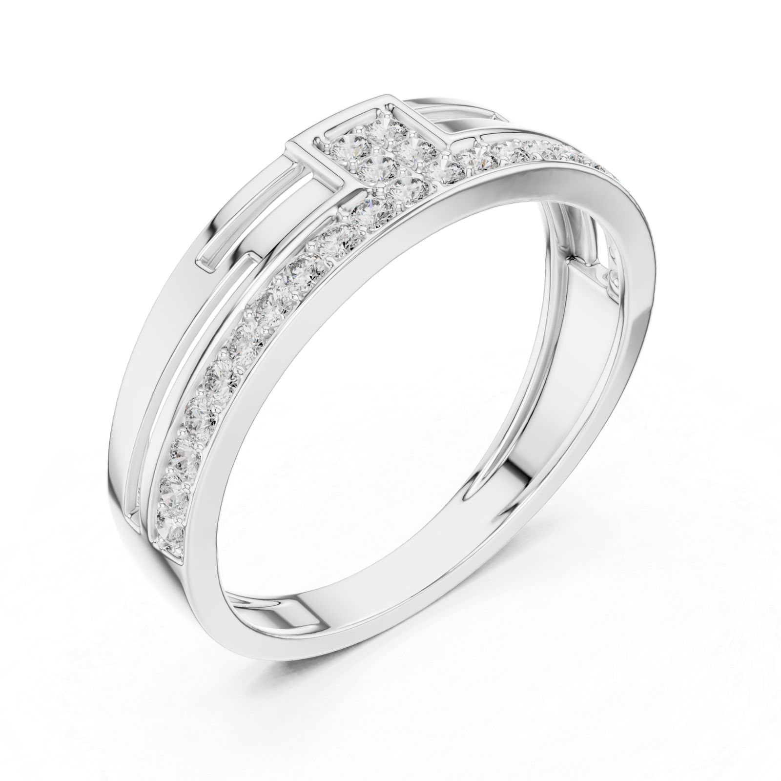 0.31 Cts Round Cut Certified Lab Grown Gold Diamond Ring LR-01(9)