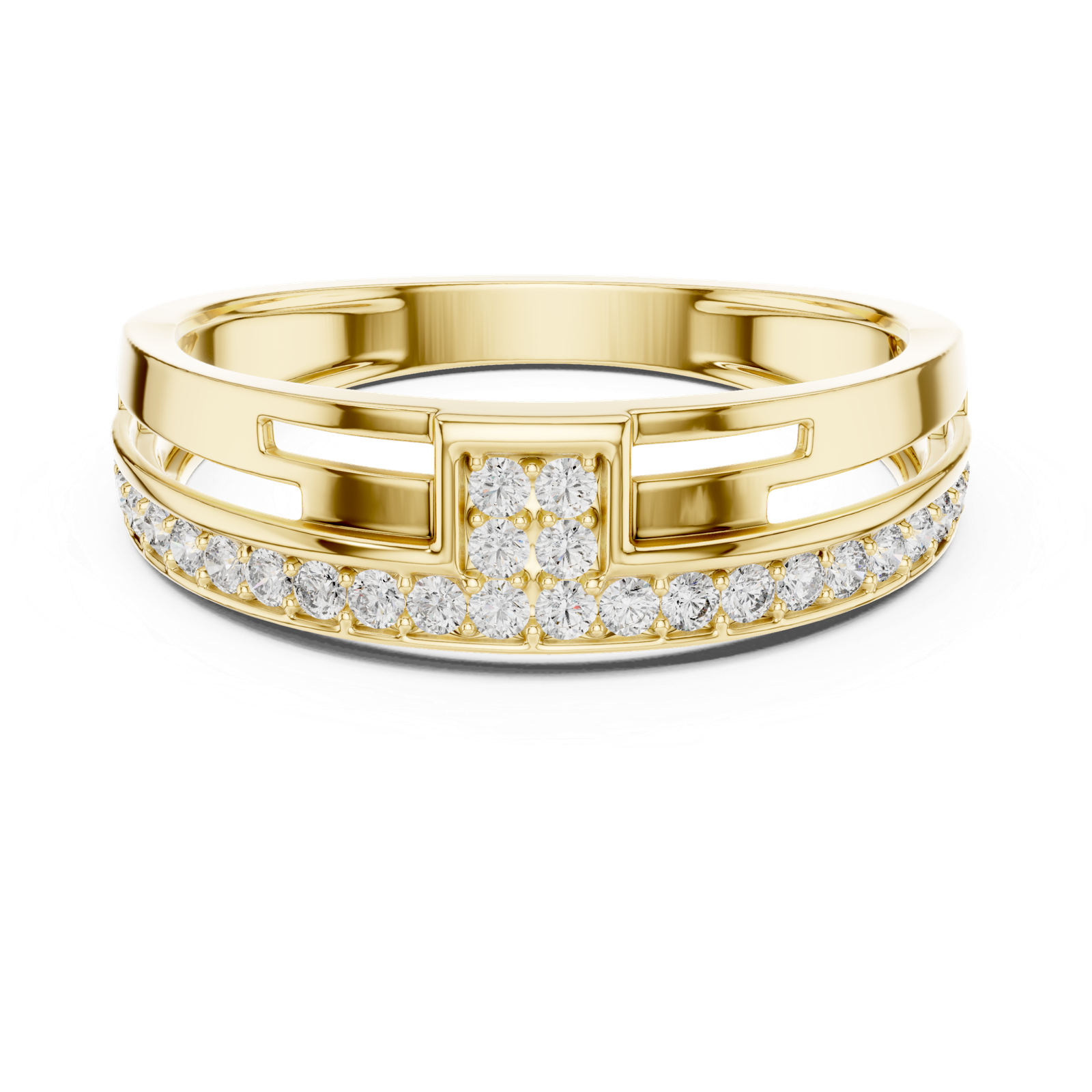 0.31 Cts Round Cut Certified Lab Grown Gold Diamond Ring LR-01(9)