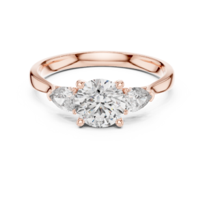 1.50 Cts Round Cut Certified Lab Grown Diamond Gold Ring LR-01L(17)