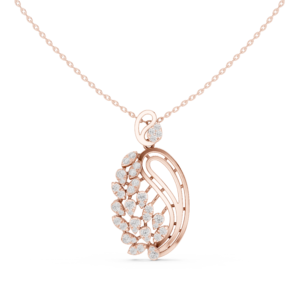 1.05 Cts Round Cut Lab Grown Diamond Gold Pendant PD-10011