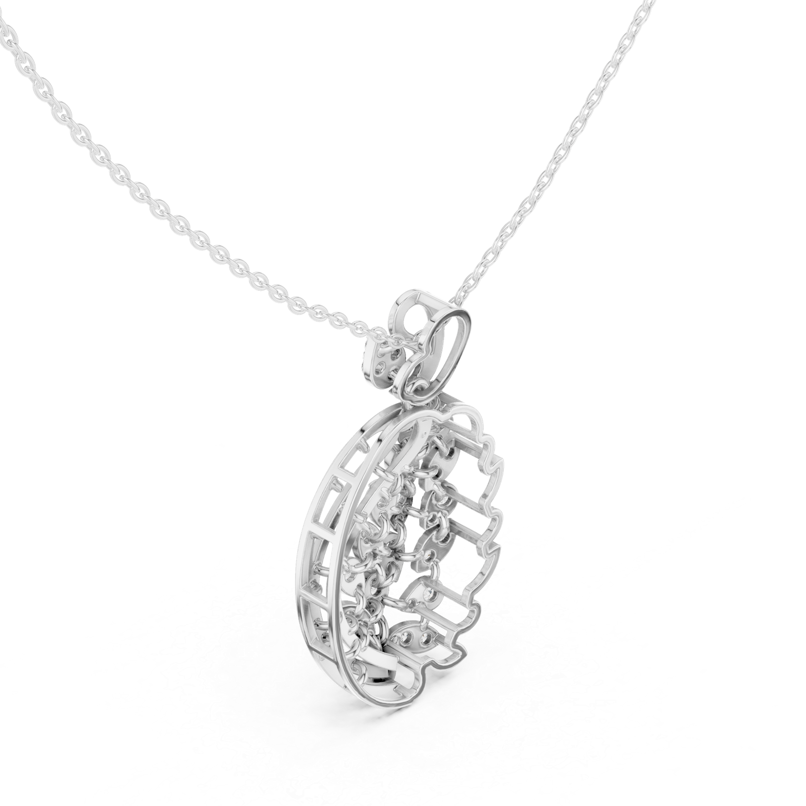 1.05 Cts Round Cut Lab Grown Diamond Gold Pendant PD-10011