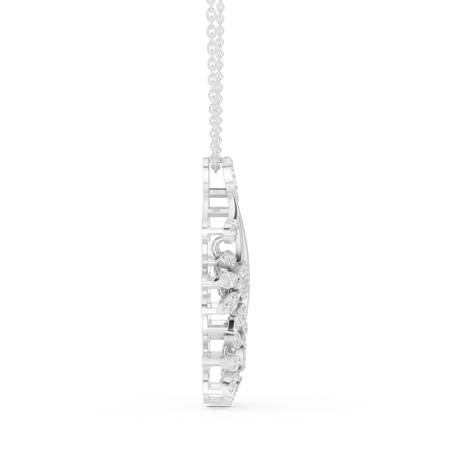 0.99 Cts Round Cut Lab Grown Diamond Gold Pendant PD-10012