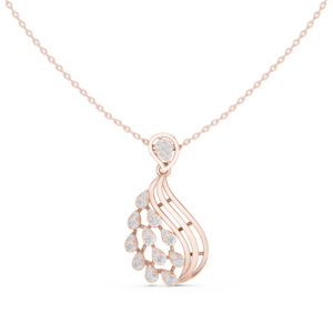 0.68 Cts Round Cut Lab Grown Diamond Gold Pendant PD-10013
