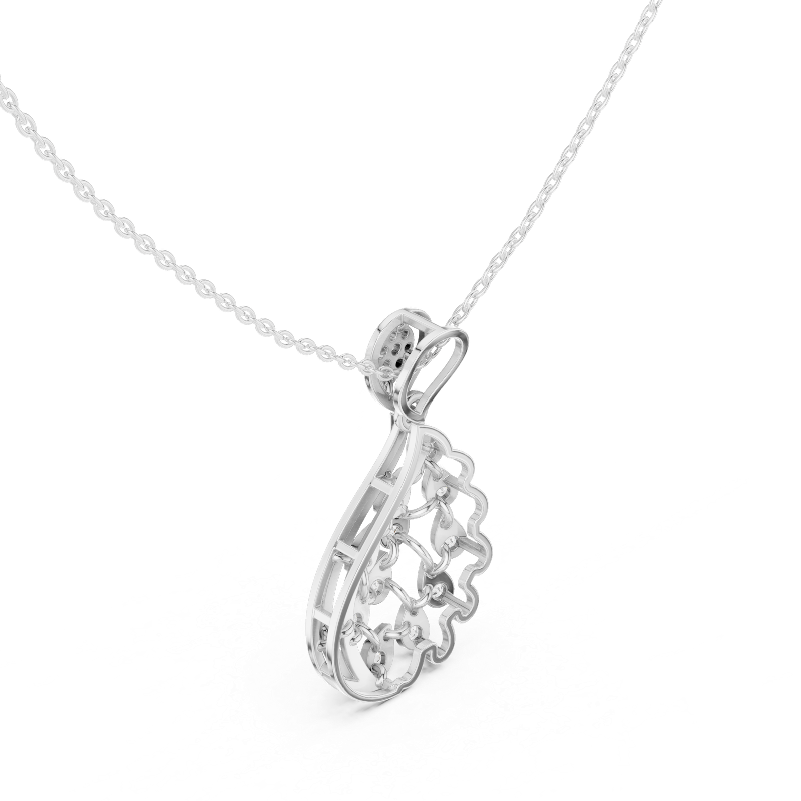0.68 Cts Round Cut Lab Grown Diamond Gold Pendant PD-10013