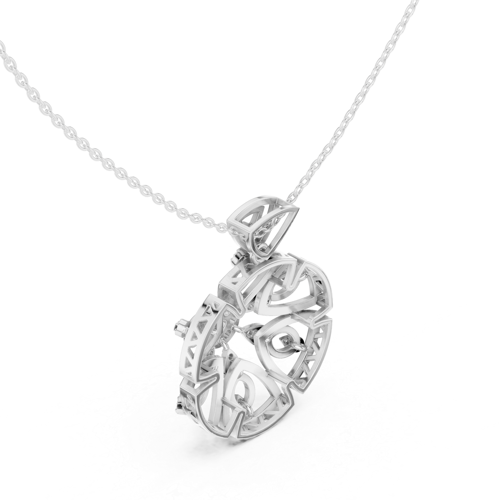 0.79 Cts Round Cut Lab Grown Diamond Gold Pendant PD-10014