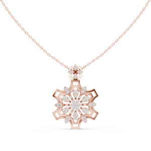 0.80 Cts Round Cut Certified Lab Grown Gold Diamond Pendant PD-10016