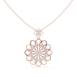 1.75 Cts Round Cut Certified Lab Grown Gold Diamond Pendant PD-10018