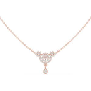 0.29 Cts Round Cut Certified Lab Grown Gold Diamond Pendant PD-10027