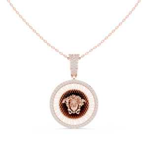 Beautiful 0.79 Cts Round Cut Lab Grown Gold Diamond Pendant PD-10031
