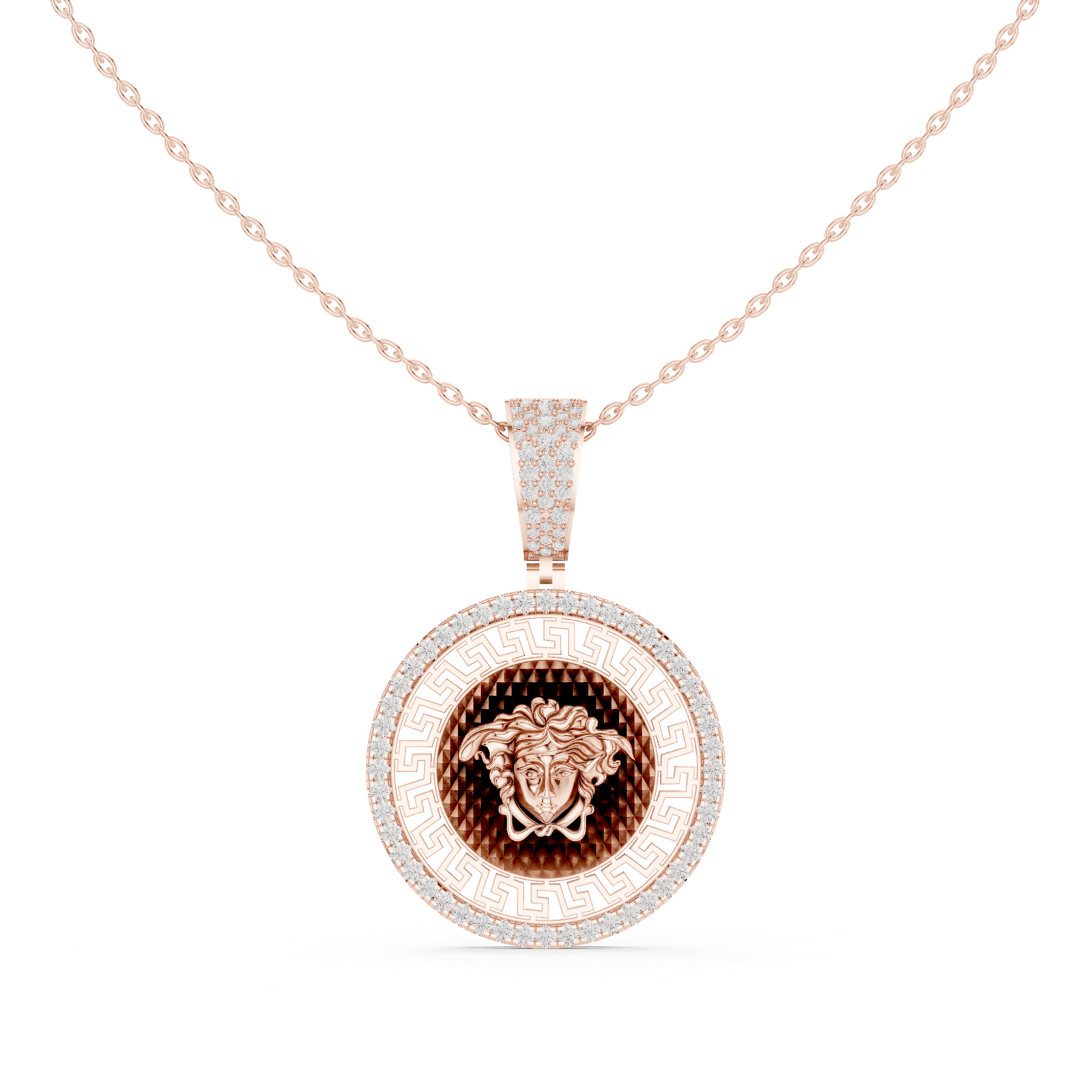 Beautiful 0.79 Cts Round Cut Lab Grown Gold Diamond Pendant PD-10031