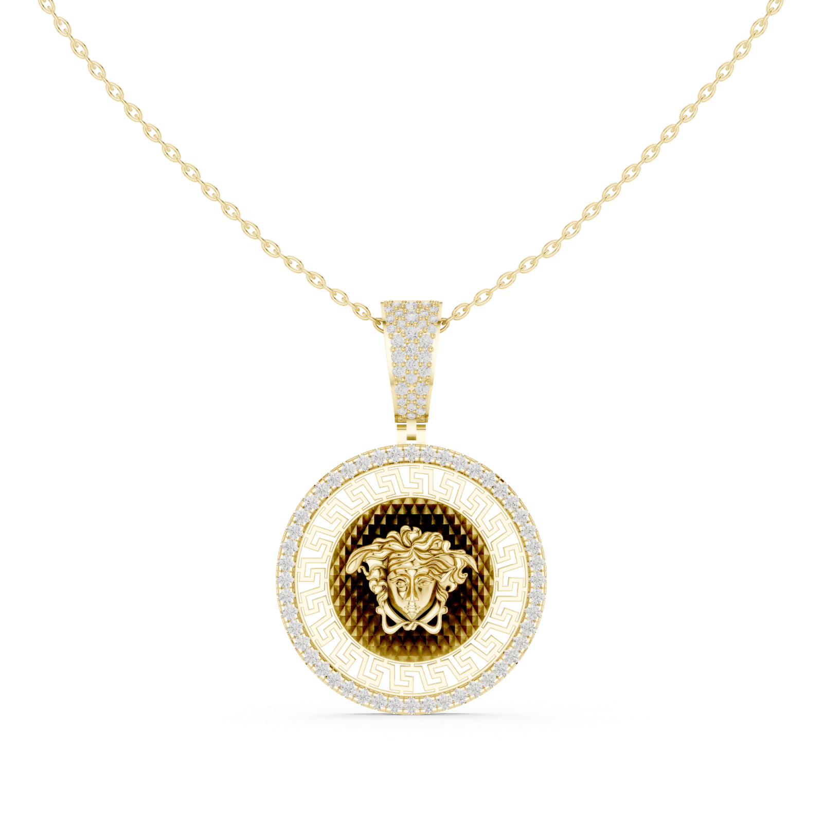 Beautiful 0.79 Cts Round Cut Lab Grown Gold Diamond Pendant PD-10031