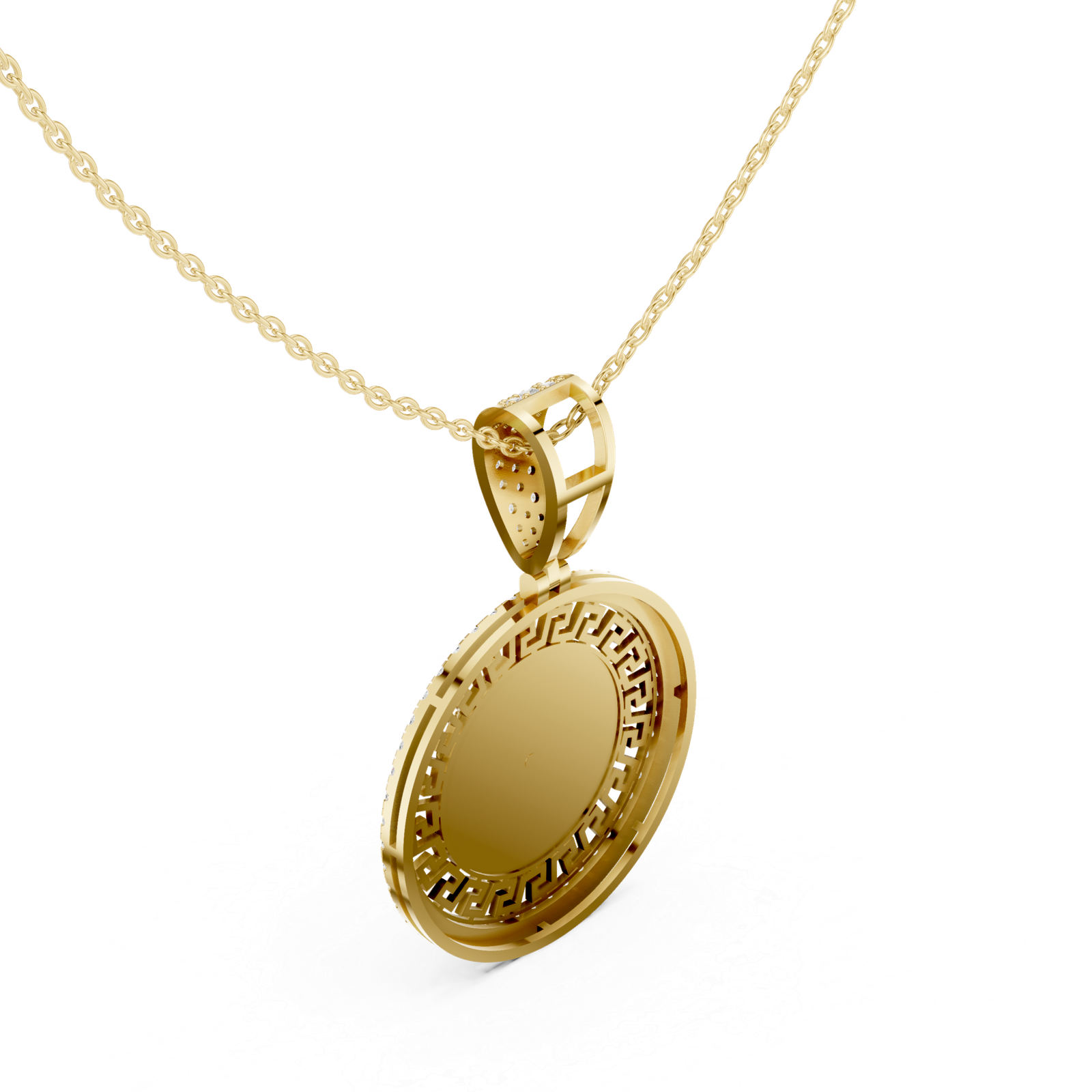 Beautiful 0.79 Cts Round Cut Lab Grown Gold Diamond Pendant PD-10031