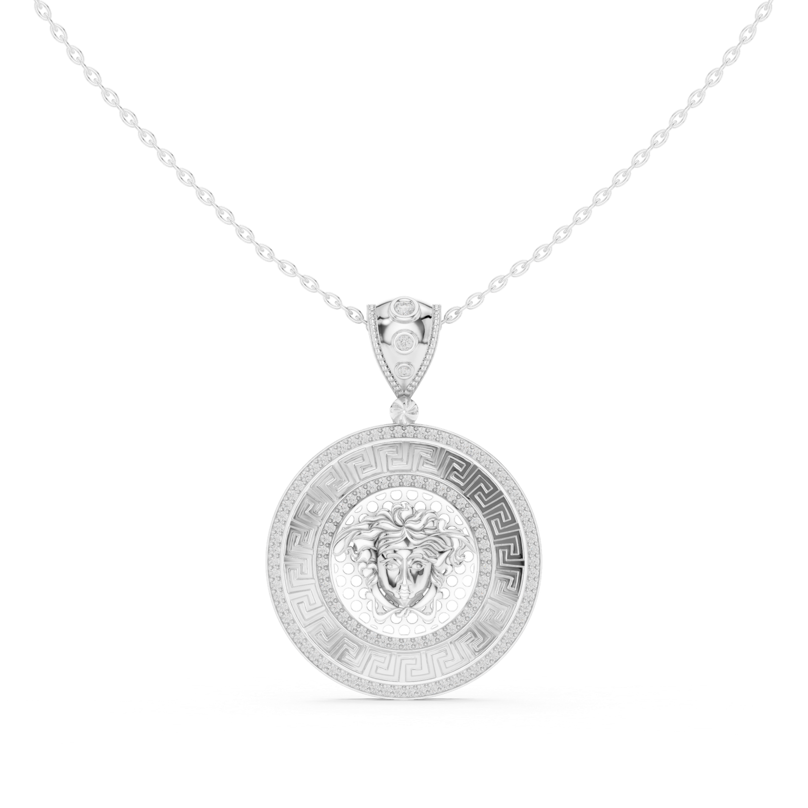 Stunning Round Cut Lab Grown 0.61 Cts Gold Diamond Pendant PD-10034